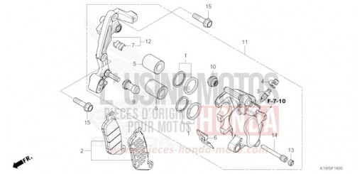 FRONT BRAKE CALIPER SH350ASS de 2025